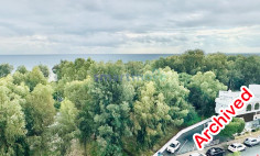 1 bedroom top floor apartment sea views for rent Limassol 