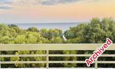 1 bedroom top floor apartment sea views for rent Limassol 