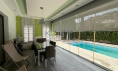 Spacious Pegeia villa with pool and sea view 