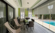 Spacious Pegeia villa with pool and sea view 