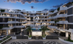 1 bedroom unfurnished apartment with swimming pool for sale in Agios Athanasios