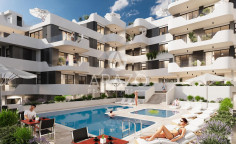 1 bedroom unfurnished apartment with swimming pool for sale in Agios Athanasios