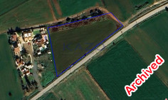 Large sea view plot with building permit for 10 villas for sale in Alaminos , Larnaca