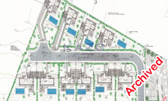 Large sea view plot with building permit for 10 villas for sale in Alaminos , Larnaca