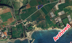 Large sea view plot with building permit for 10 villas for sale in Alaminos , Larnaca