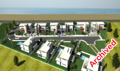 Large sea view plot with building permit for 10 villas for sale in Alaminos , Larnaca