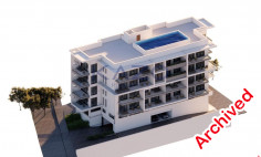 Modern one bedroom apartment with sea view in Kato Paphos, tomb of the kings 