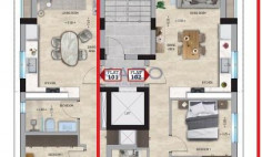 Modern 3-bed apartment in Deryneia 