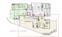 Top floor 3 + 1 bedroom apartment with a private roof garden in Fasoula 