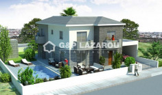Luxury 4 bedrooms house with swimming pool for sale in Lakatamia