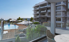Spacious two bedrooms apartment with swimming pool for sale in Livadia