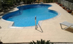 Beautiful 3 bedroom furnished house with swimming pool for sale in Agios Tychonas