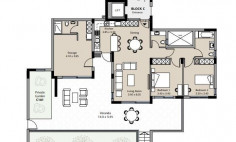 Spacious 2 beds apartment with swimming pool for sale in Green Area