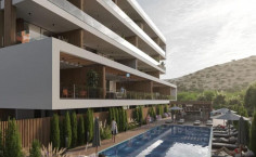 Luxury 1 bedrooms apartment with swimming pool for sale in Germasogeia