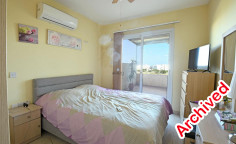 2 bedrooms furnished apartment with swimming pool for sale in Paralimni