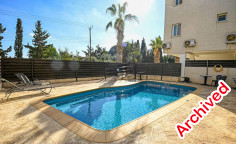2 bedrooms furnished apartment with swimming pool for sale in Paralimni