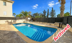 2 bedrooms furnished apartment with swimming pool for sale in Paralimni