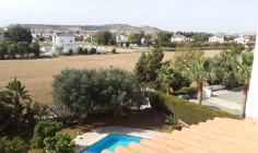 A four bedroom detached house for sale just off Dekelia road with private swimming pool and comes with title deeds