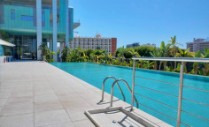 3 bedrooms furnished apartment with swimming pool for sale in Agios Tychonas