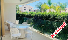 Large 2 bedroom furnished apartment with swimming pool to rent in Agios Tychonas