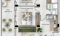 Spacious two beds apartment for sale in Ypsonas