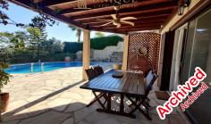 Spacious furnished Tala bungalow sea view pool 