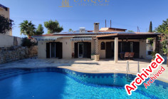 Spacious furnished Tala bungalow sea view pool 