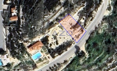 Large building plot for sale in scenic Tsada , Paphos
