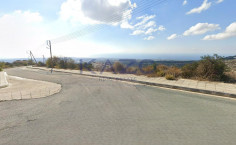 Large sea view building plot for sale Tsada , Paphos