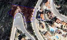 Large sea view building plot for sale Tsada , Paphos