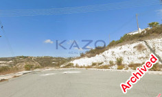 Large sea view building plot for sale Tsada , Paphos