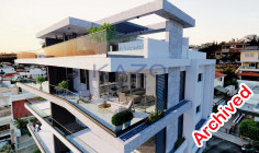 Astonishing penthouse apartment with rooftop pool in Agia Fylaxeos 
