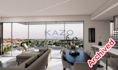 Astonishing penthouse apartment with rooftop pool in Agia Fylaxeos 