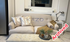 Sea front furnished apartment with pool in Mouttagiaka 