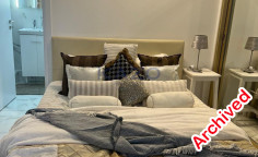 Sea front furnished apartment with pool in Mouttagiaka 