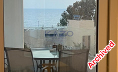 Sea front furnished apartment with pool in Mouttagiaka 