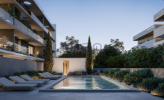 Modern two bedroom apartment Agios Athanasios pool 