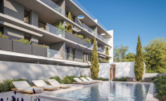 Modern two bedroom apartment Agios Athanasios pool 
