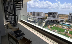 One bedroom top floor apartment in peaceful Trachoni 