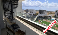 One bedroom top floor apartment in peaceful Trachoni 