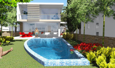 Spacious 4 bedrooms villa with swimming pool for sale in Coral Bay