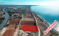 Sea view land in Ormidia, Larnaca , Larnaca