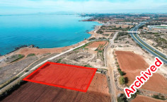 Sea view land in Ormidia, Larnaca , Larnaca