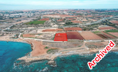 Sea view land in Ormidia, Larnaca , Larnaca