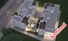 Spacious 2 bedroom unfurnished apartment with swimming pool for sale in Livadia