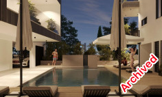 2 bedroom unfurnished apartment with swimming pool for sale in Livadia
