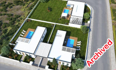 3 bedroom unfurnished bungalow with swimming pool for sale in Perivolia