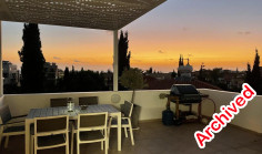 Apartment (penthouse) in Geroskipou, Paphos for rent 