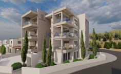 Modern two bedroom top floor apartment in Polemidia 