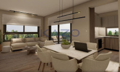 Modern two bedroom top floor apartment in Polemidia 